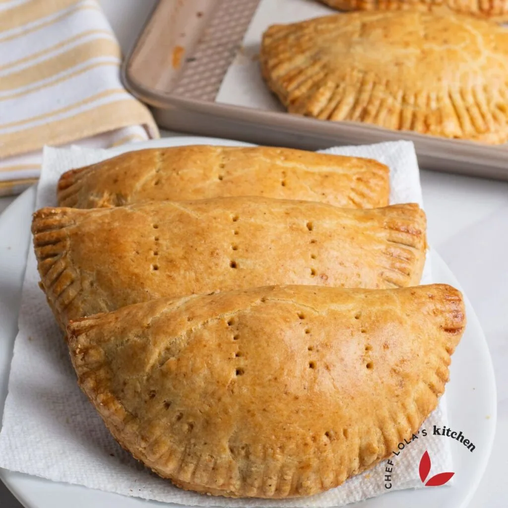 Meat pie freshly baked with a crispy crust and flavorful filling