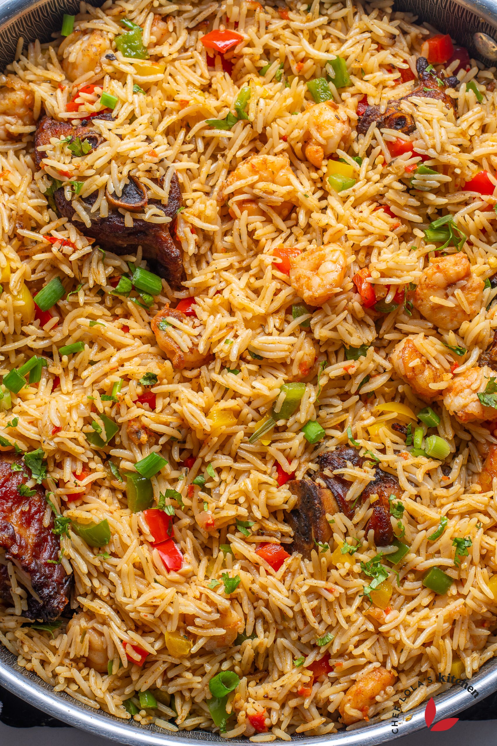 Aromatic coconut shrimp rice with a hint of tropical paradise
