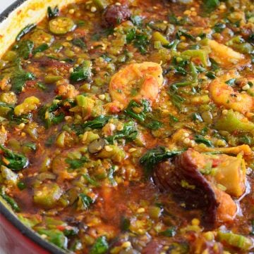 Okro Soup with spinach | Chef Lola's Kitchen