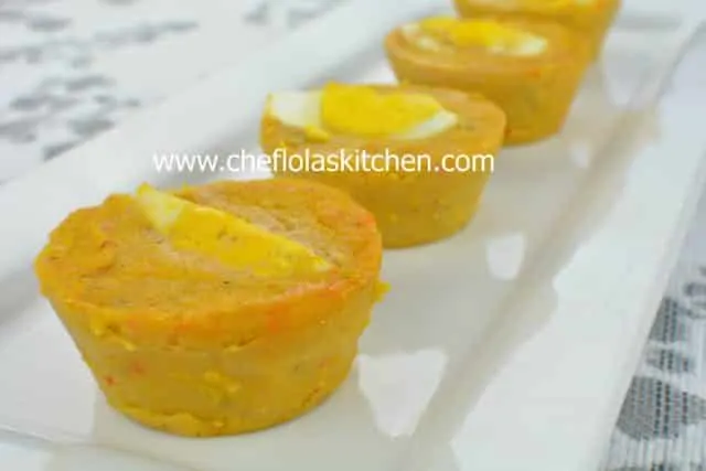 Oven baked Moin Moin - Moi Moi