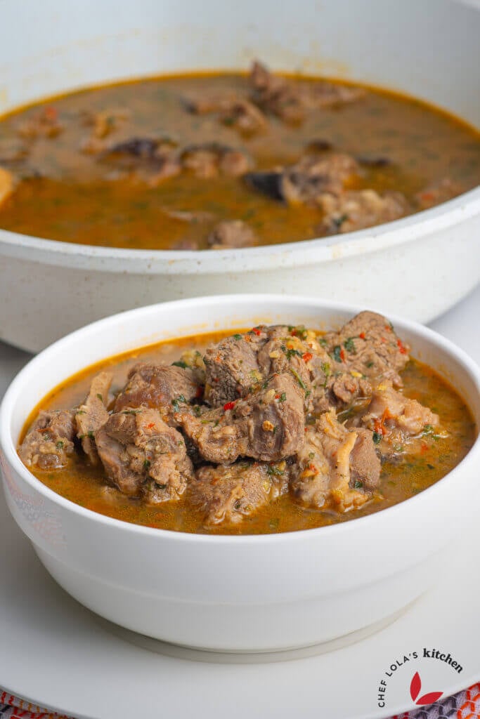Goat meat pepper soup, a comforting and spicy recipe