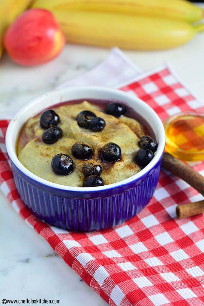 Cornmeal Porridge served in a cereal bowl