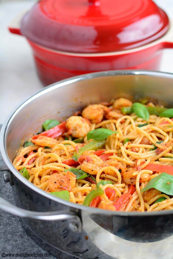 Easy Cajun Shrimp Pasta - Chef Lola's Kitchen