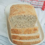 Freshly baked and sliced Rice flour bread