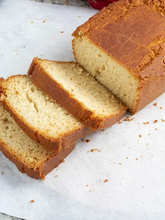 Freshly baked and sliced Rice flour bread