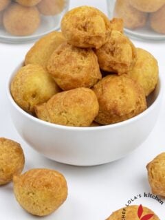 Golden fried Nigerian buns
