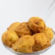 Freshly made Nigerian buns with a crunchy outside and soft center.