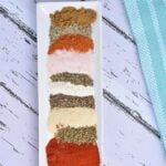 Ingredients for making homemade chicken seasoning blend