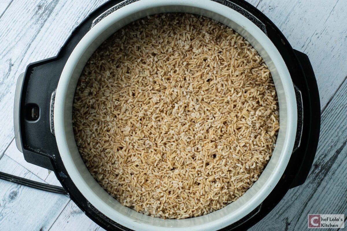Instant pot Brown Rice Chef Lola's Kitchen