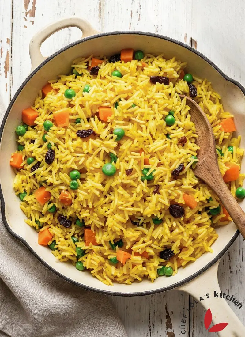 Easy rice pilaf recipe ready to serve