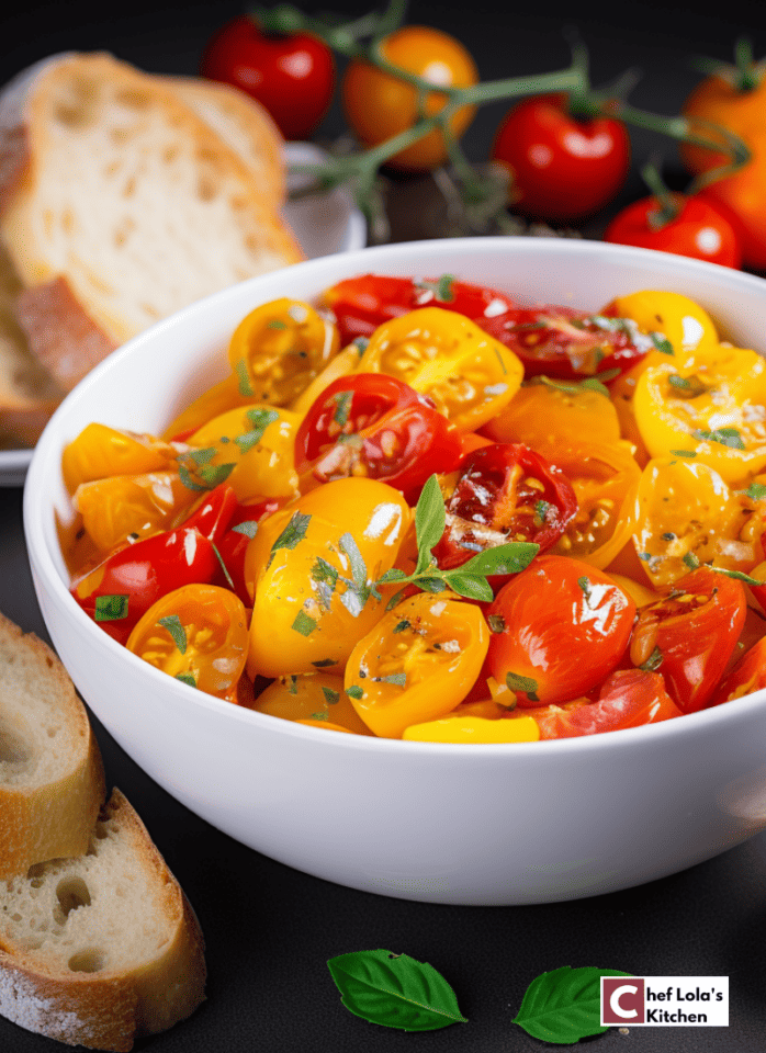 Simple Cherry Tomato Bruschetta Recipe Chef Lola's Kitchen