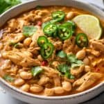 Hearty comfort in a bowl, with tender chicken, creamy beans, and warming spices. Perfect for chilly days!