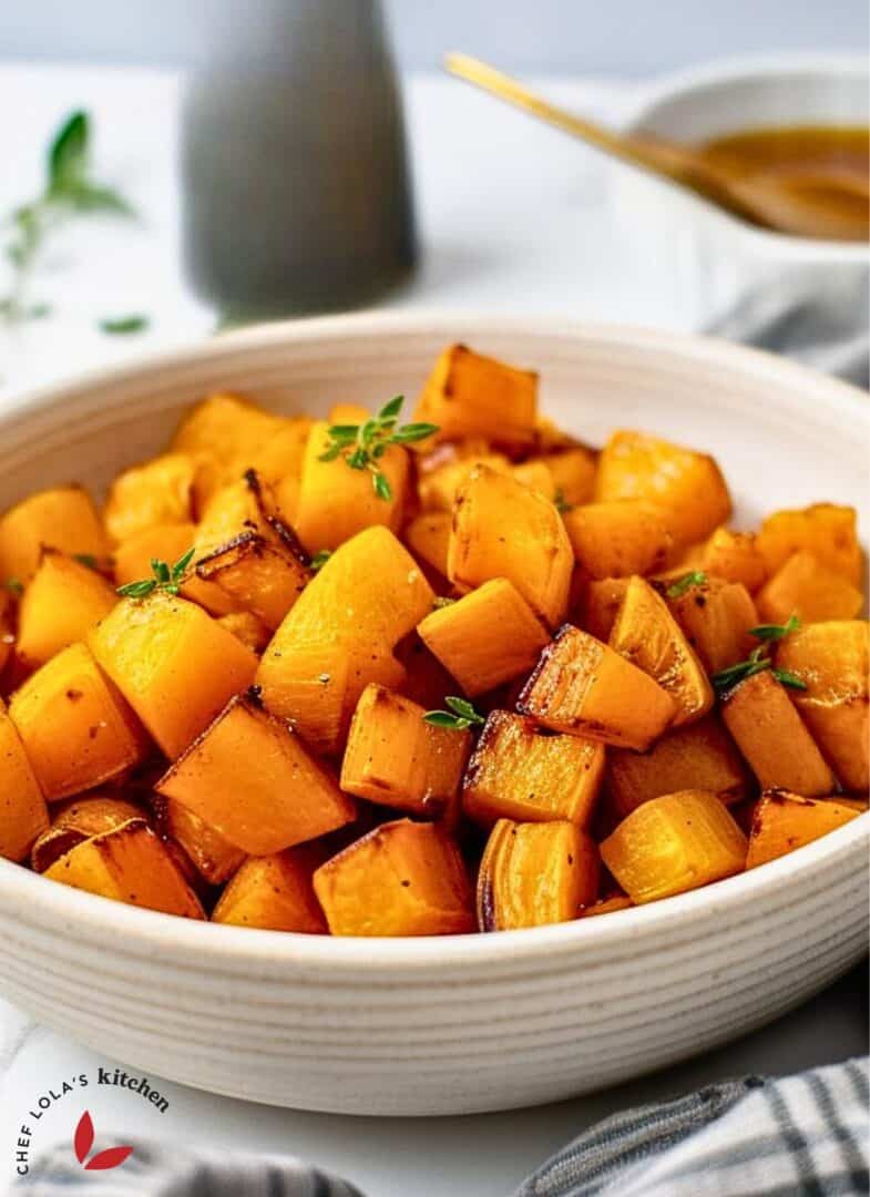 Delicious Oven Roasted Butternut Squash - Chef Lola's Kitchen