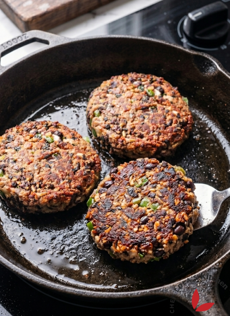 5-Star Black Bean Burger in 30 Minutes - Chef Lola's Kitchen
