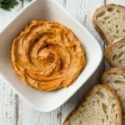Cajun butter spread, ready to be served on fresh bread