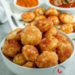Nigerian Masa served in a bowl
