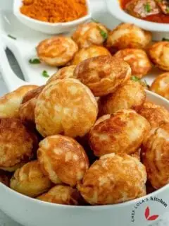 Nigerian Masa served in a bowl