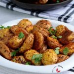 Crispy Air fried potatoes served with Air fried Chicken drumsticks