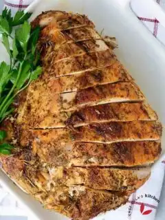 Sliced air fried Turkey breast