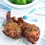 Air fryer turkey drumsticks made with lemon marinade