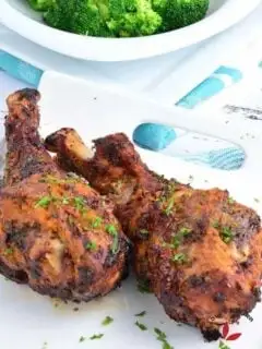 Air fryer turkey drumsticks made with lemon marinade