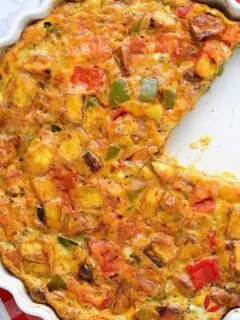 Baked Plantain and Egg frittata
