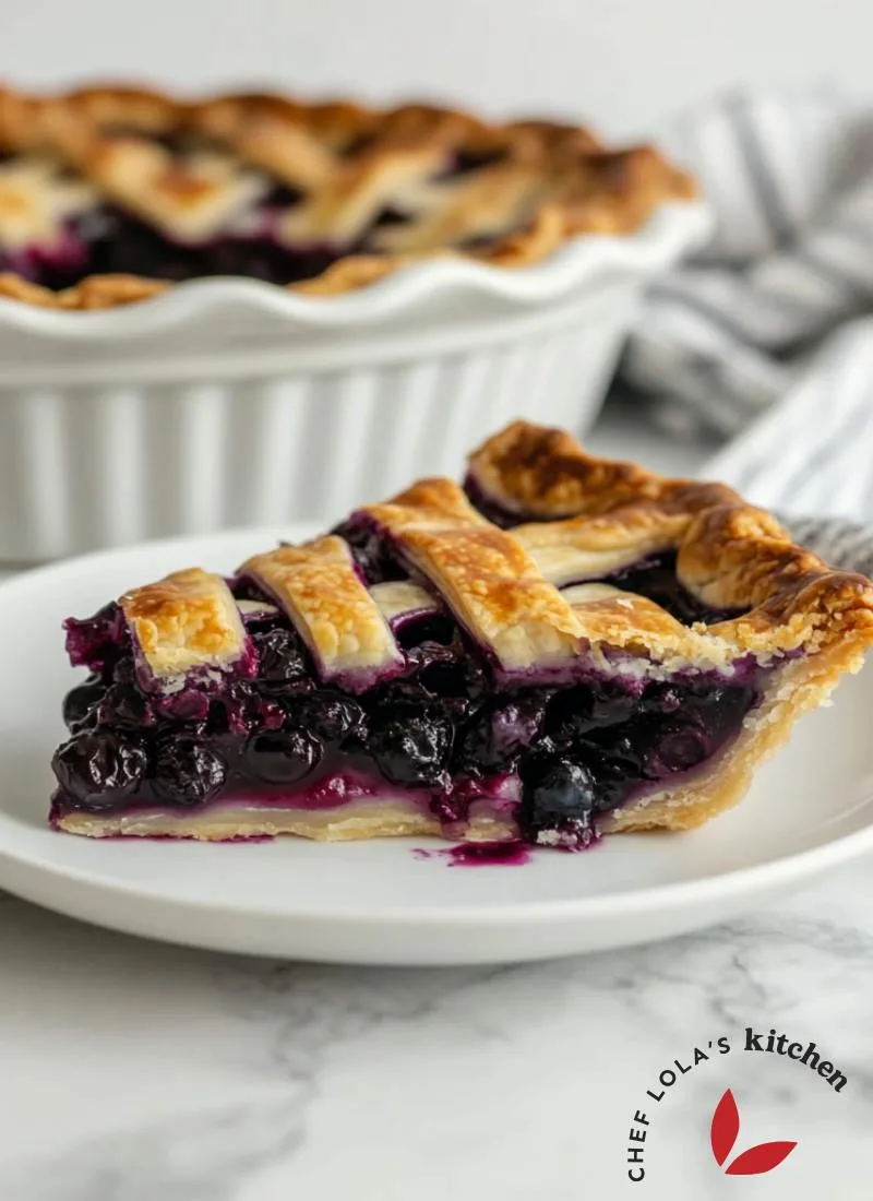 Flaky Crust, Juicy Filling Blueberry Pie - Chef Lola&amp;#39;s Kitchen