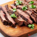 carne Asada served on a cutting board