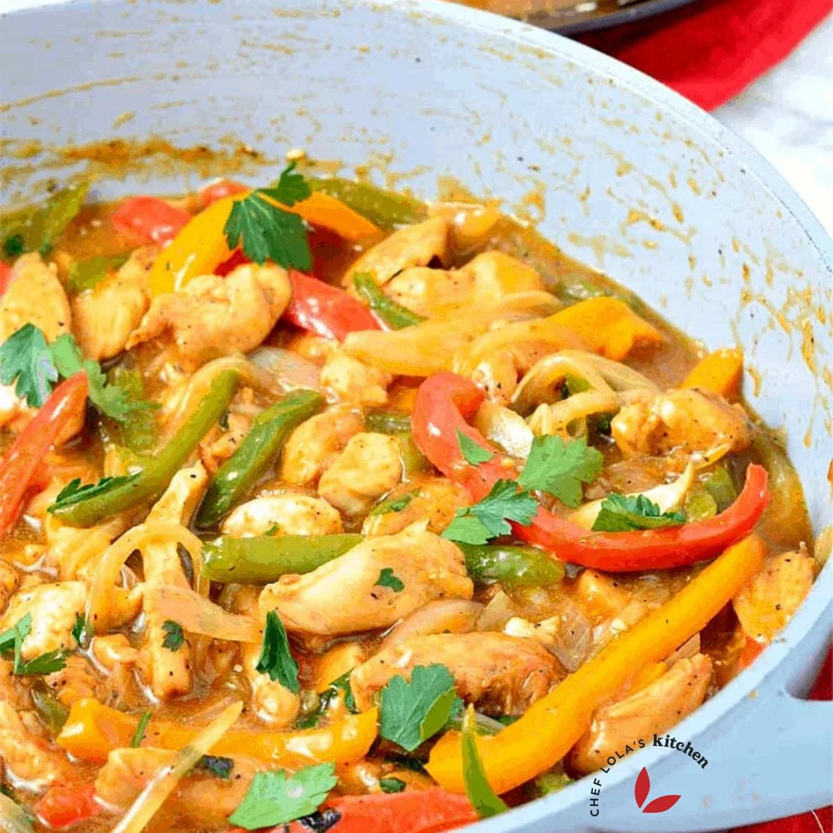 chicken stir fry with bell peppers