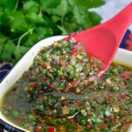 Chimichurri is made from everyday ingredients like parsley, onions, garlic, and chilies that will highlight the savory flavor of almost any grilled meat.