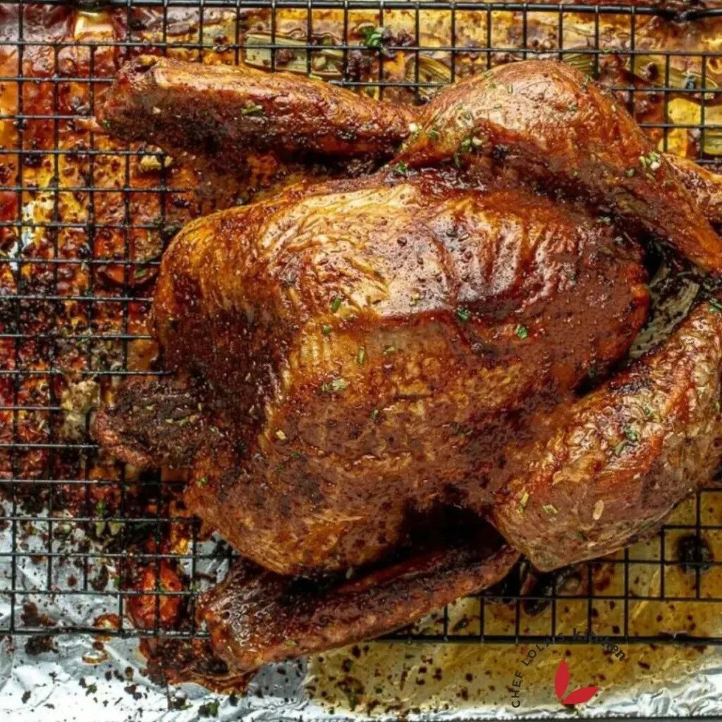 Turkey roasted to perfection