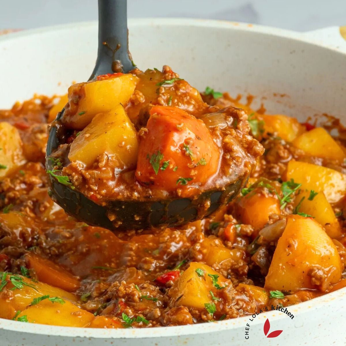 Ground beef and potatoes Dinner - Chef Lola's Kitchen