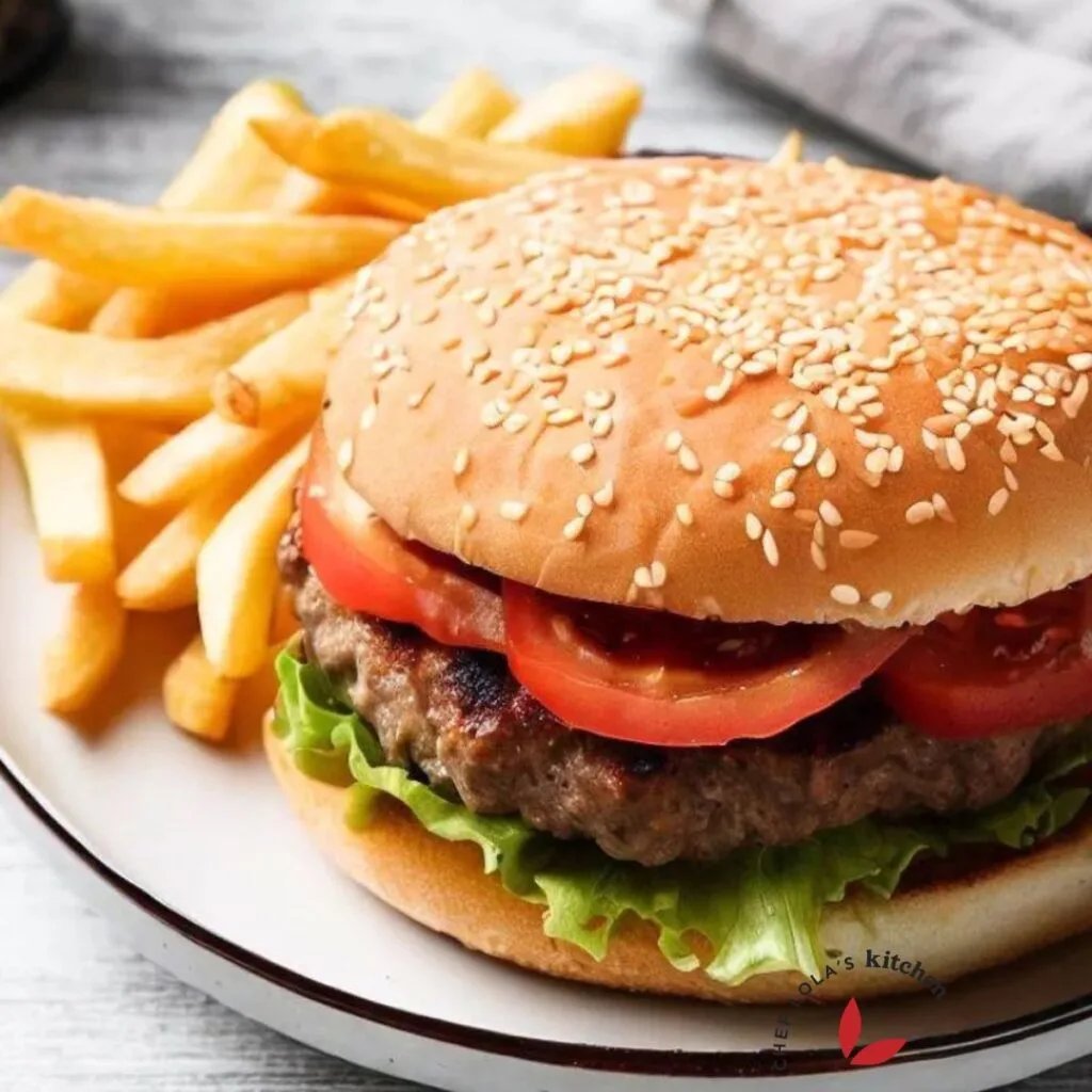 Mouthwatering Homemade Hamburger!