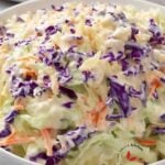 Homemade Coleslaw served in a bowl