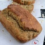 Freshly baked oatmeal banana bread
