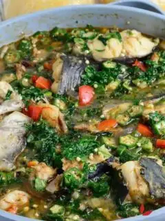 Delicious Nigerian Okro Pepper soup