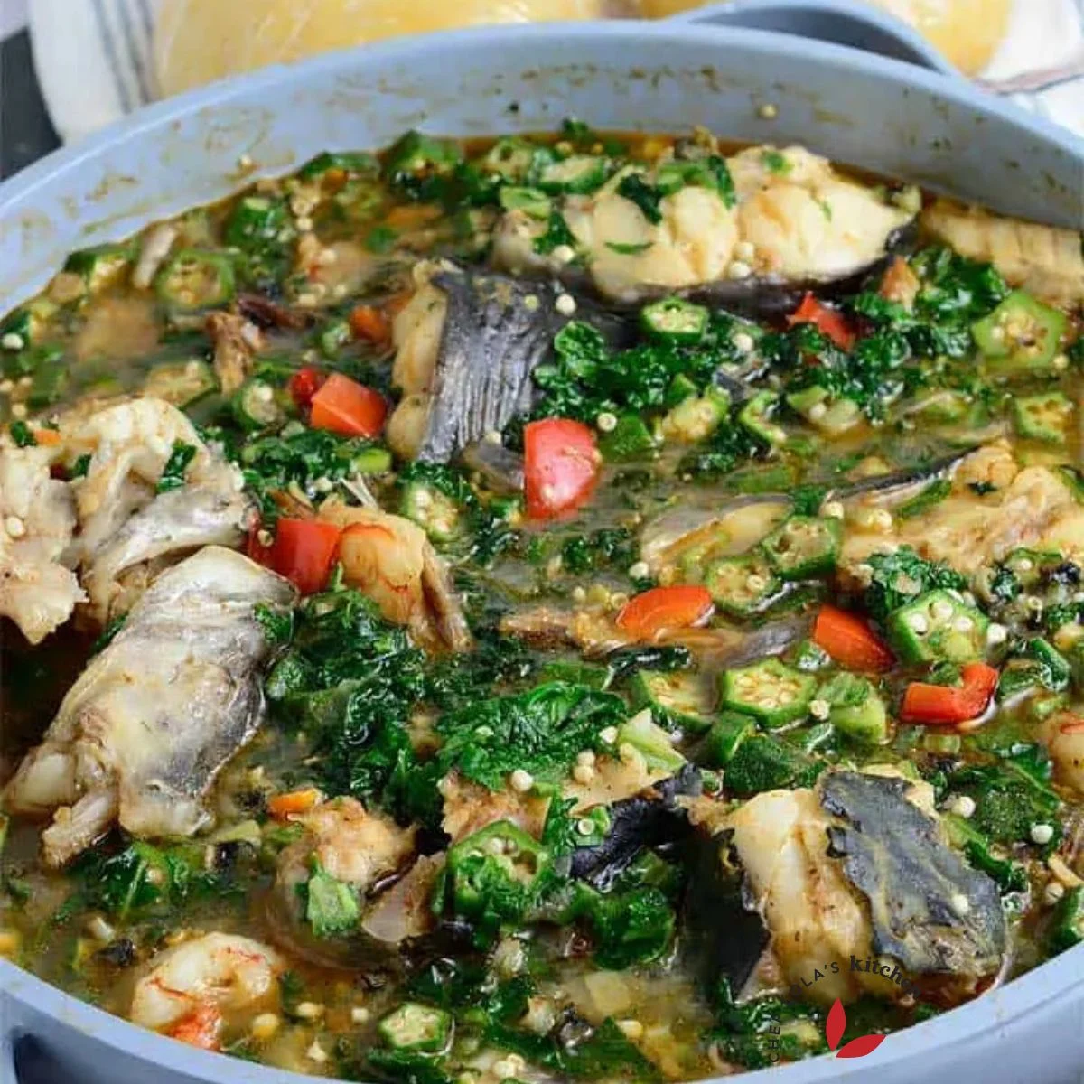 Delicious Nigerian Okro Pepper soup