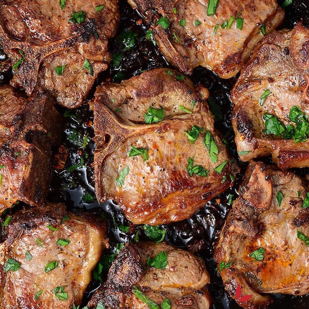 pan-seared Lamb chops