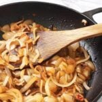 Sauteing onions on the stovetop