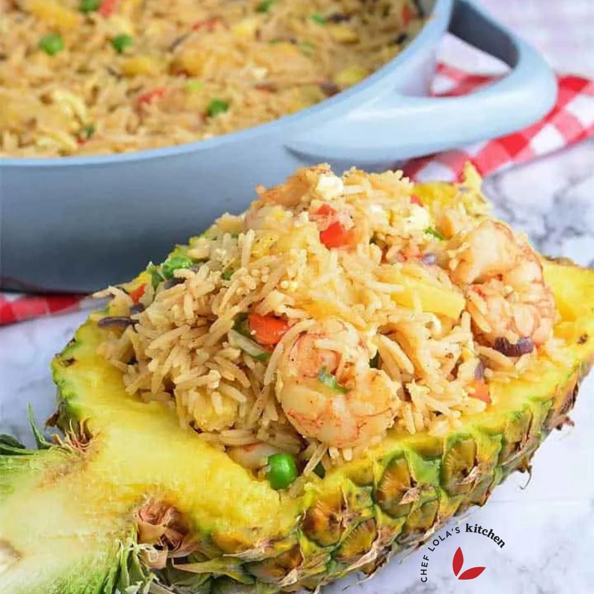 EASY SHRIMP PINEAPPLE FRIED RICE