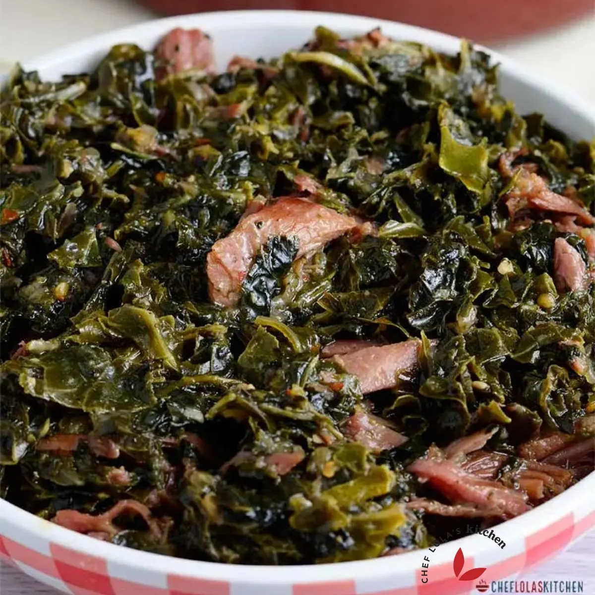 Collard Greens served in a bowl