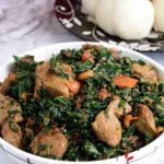 Sukuma Wiki served in a bowl