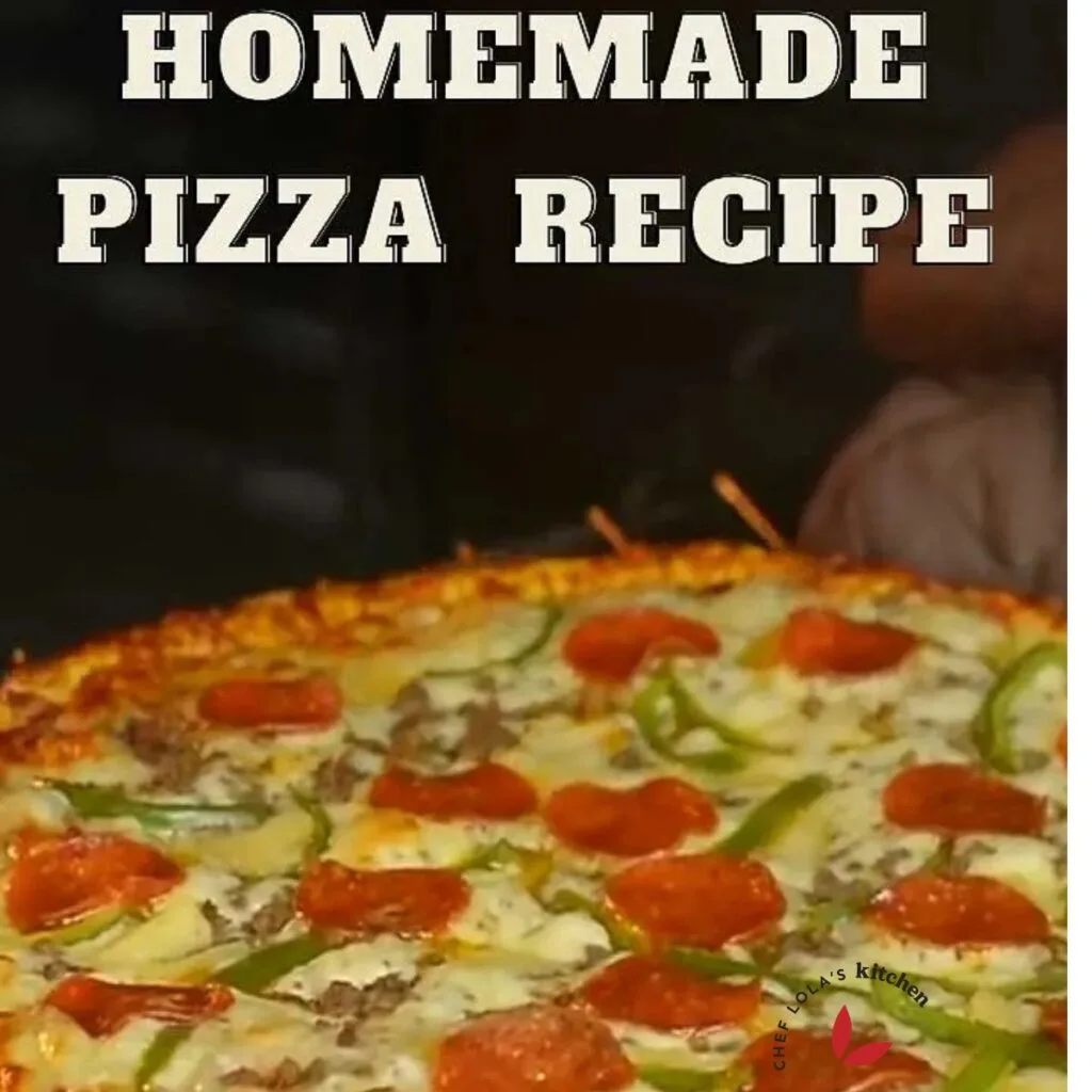 Hot homemade Pizza being taken out of the oven