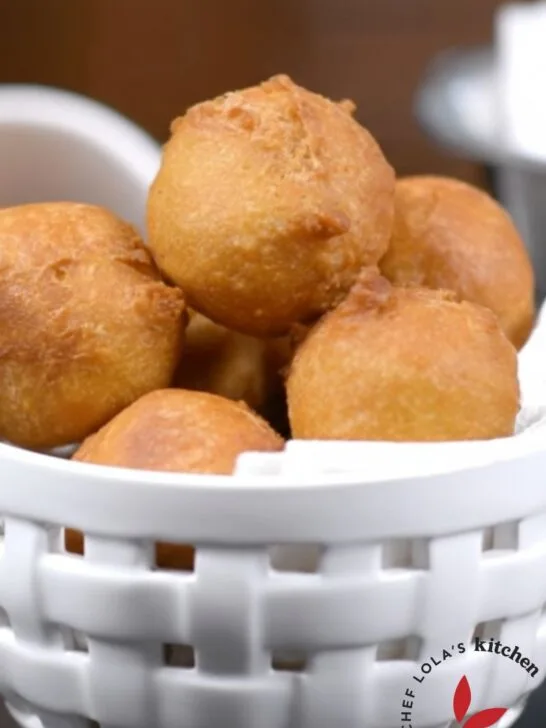 Freshly fried eggless Nigerian Buns