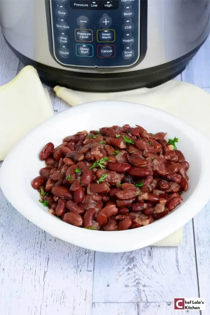 Homemade Instant Pot kidney beans with a tender texture, ready to use in your favorite recipes.